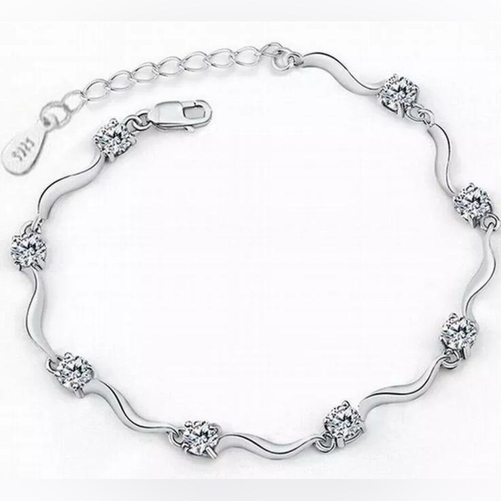 AdjustableSterling Silver Bangle Bracelet, Sterling Silver Bracelet for Women